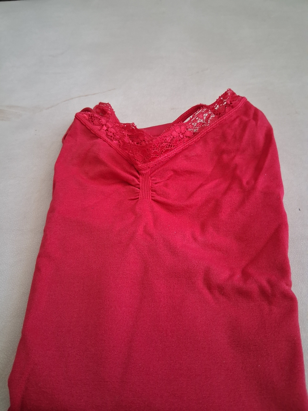 XOXO Red Lace-Trim Chemise